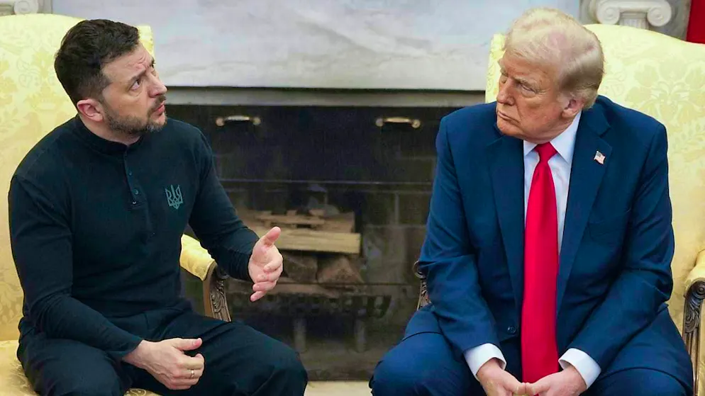 US President Trump with Ukrainian President Zelenskyi.