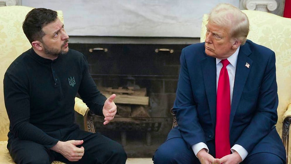  US-Präsident Trump mit dem ukrainischen Präsidenten Selenskyj.