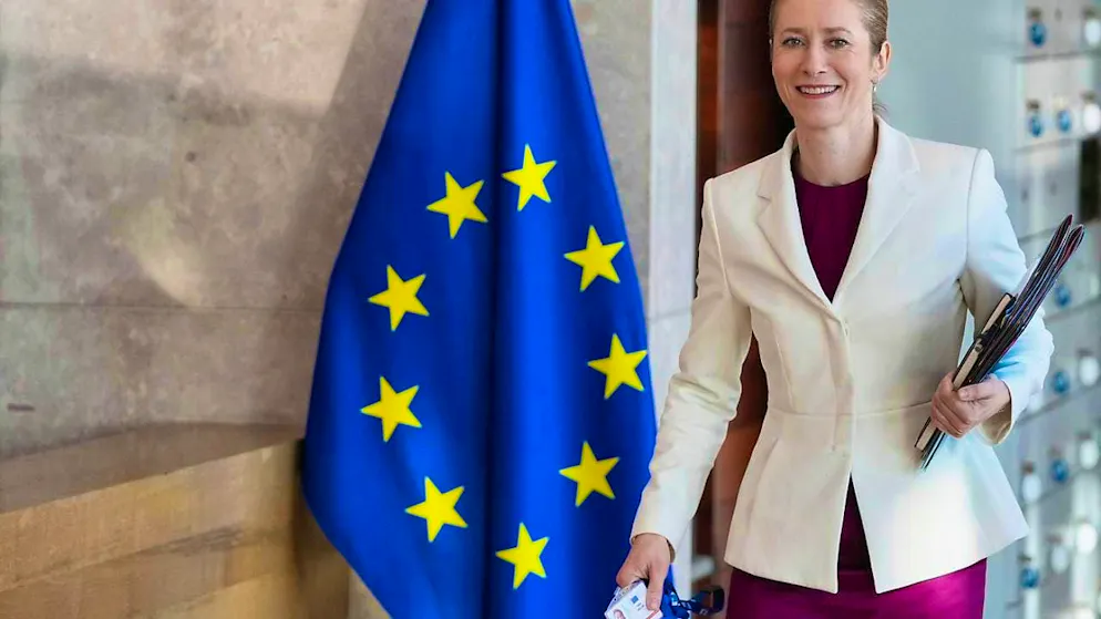 European Union foreign policy chief Kaja Kallas arrives for the weekly meeting of the College of Commissioners at EU headquarters. Photo: Virginia Mayo/AP/dpa