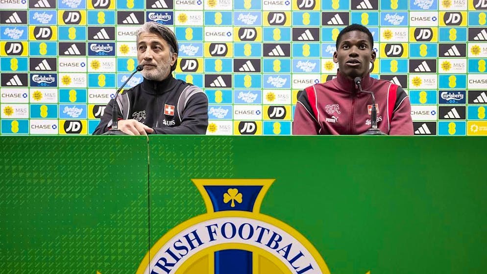 National coach Murat Yakin and striker Breel Embolo, who will wear the captain's armband against Northern Ireland, talk about the upcoming test match