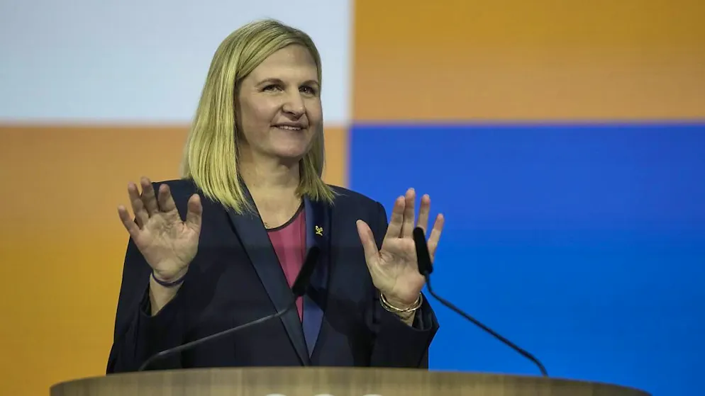Kirsty Coventry nach ihrer Wahl zur Präsidentin des Internationalen Olympischen Komitees