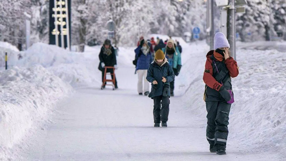 Happy in the snow: For the eighth time in a row, Finland is the country with the happiest population in the world.