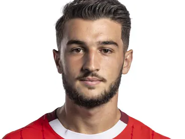 Portrait von Leon Avdullahu,.Spieler des Schweizer U21 Fussball.Nationalteams der Männer, fotografiert am 4..September 2024 in Lausanne. (SFV/KEYSTONE/Valentin Flauraud)