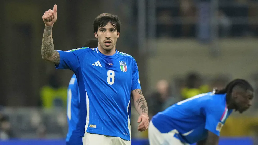 Sandro Tonali sorgt für die frühe italienische Führung.