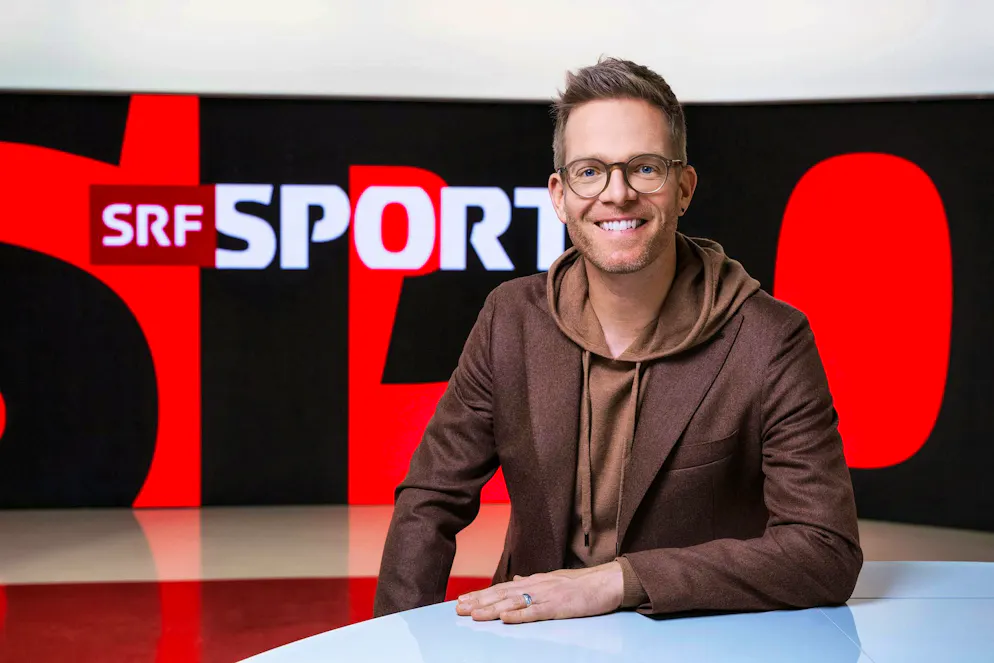 SRF sports presenter Olivier Borer is going to be a father for the second time.