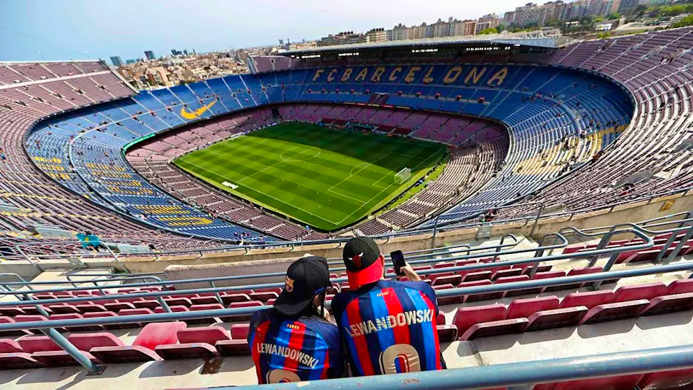 The Camp Nou before the refurbishment