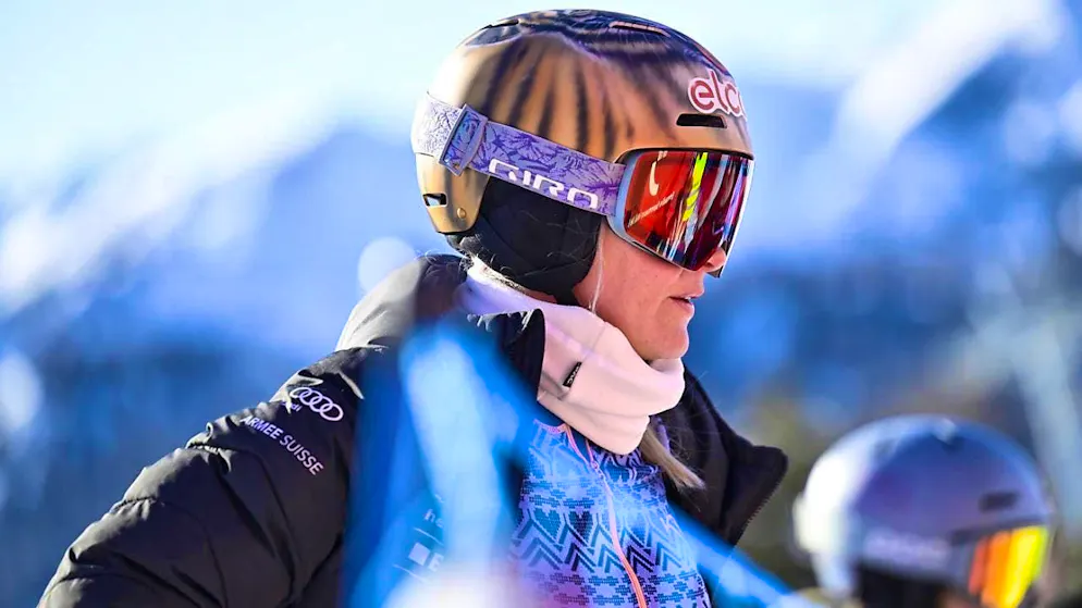 Julie Zogg leads the Swiss team of female alpine snowboarders