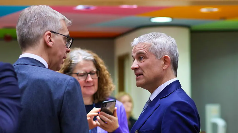 Bundesrat Beat Jans (rechts im Bild) tauscht sich regelmässig mit den europäischen Innenministerinnen und Innenministern über Asyl- und Migrationsfragen in Europa aus. (Archivbild)