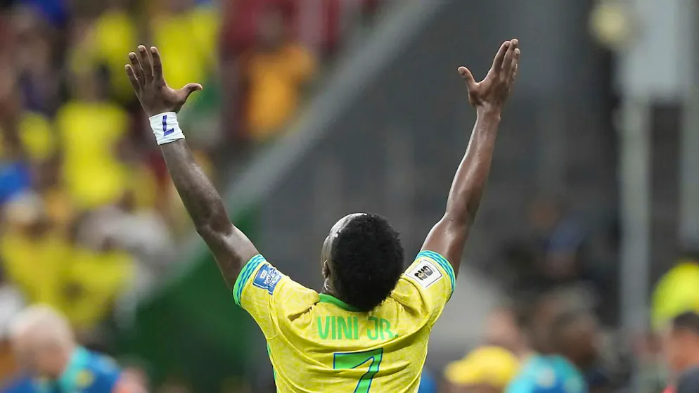 Vinicius Junior lässt sich als Torschütze feiern