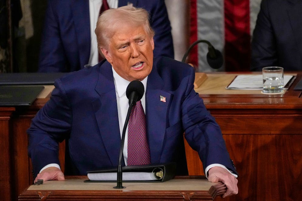 Donald Trump bei seiner letzten State of the Union Adress.