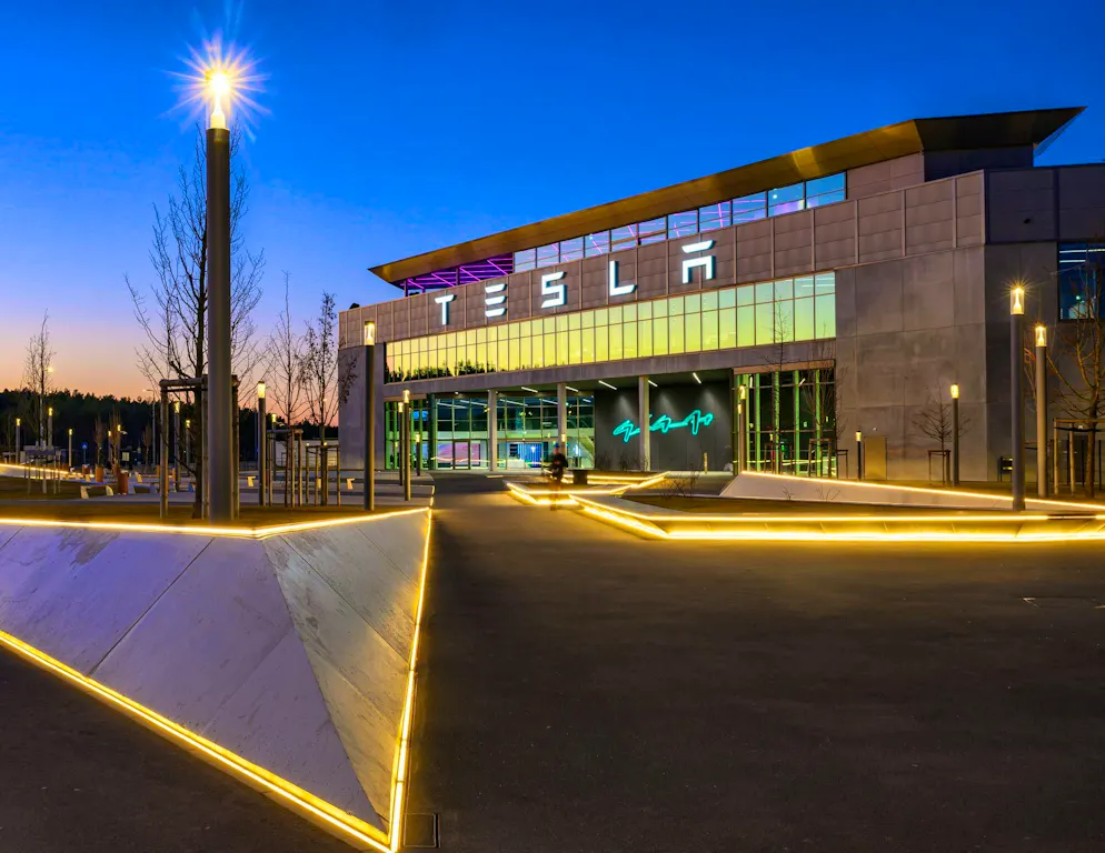 Three years of Tesla: between confidence and protest - Gallery. The Tesla Gigafactory Berlin-Brandenburg was opened three years ago (archive image).