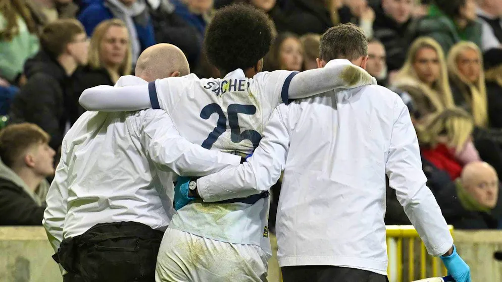 Has Sanches suffered a serious injury?. Sanches has to be supported as he leaves the pitch.