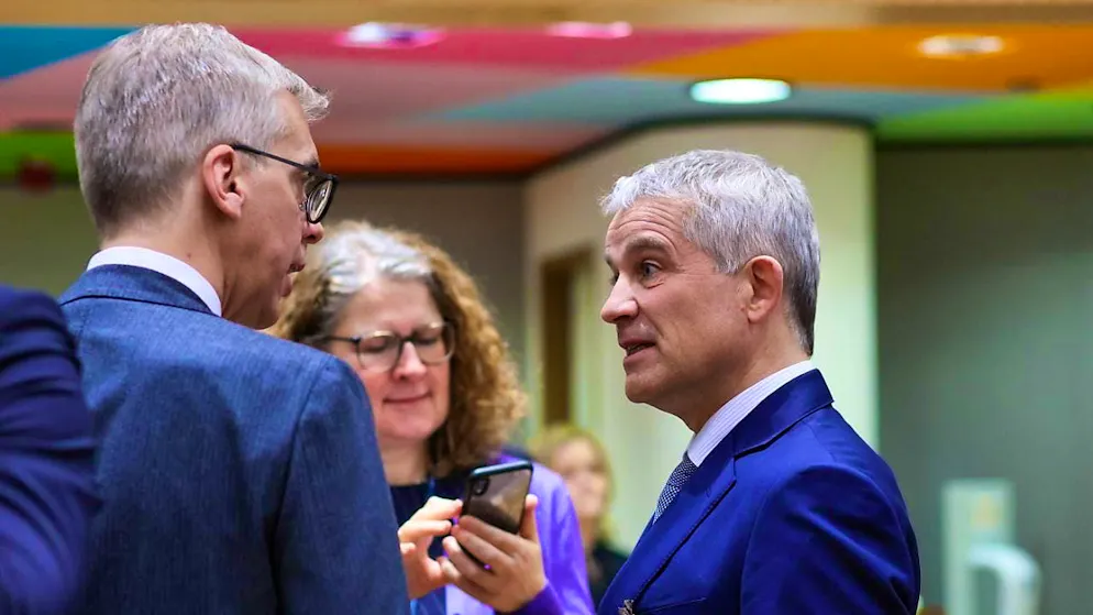 Federal Councillor Beat Jans (right) regularly discusses asylum and migration issues in Europe with European interior ministers. (archive photo)