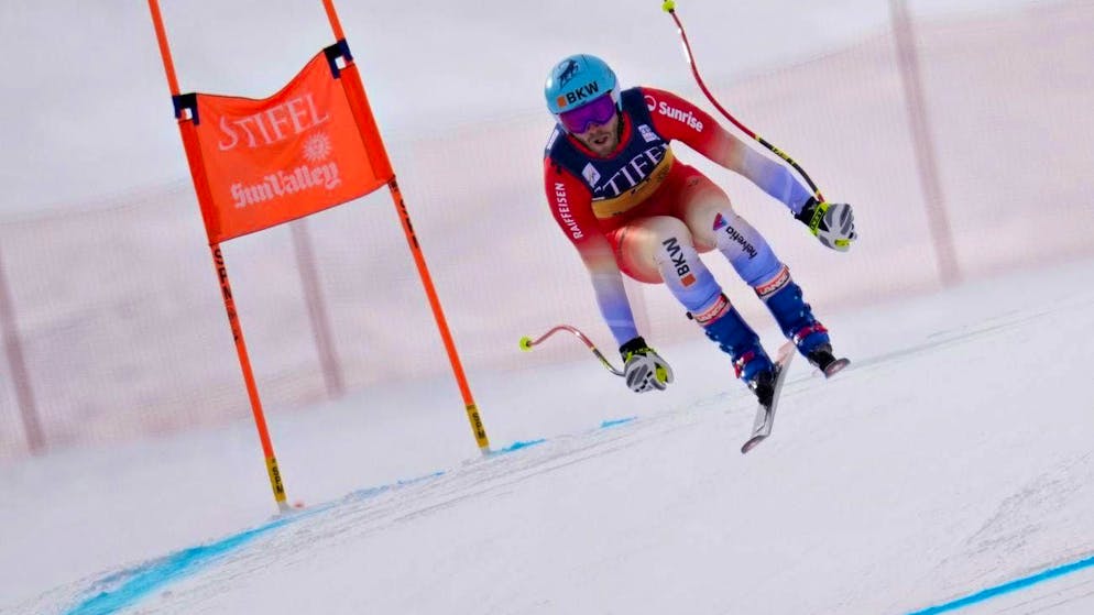 Alexis Monney fastest in training in Sun Valley.