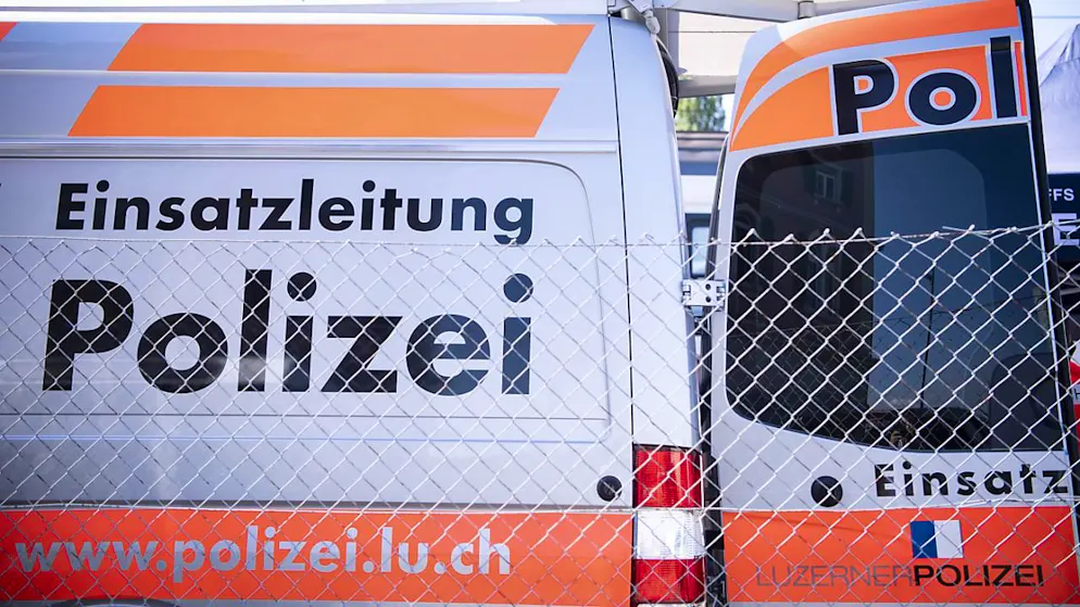 Die Luzerner Polizei bei einem Einsatz im Jahr 2022. (Archivbild)