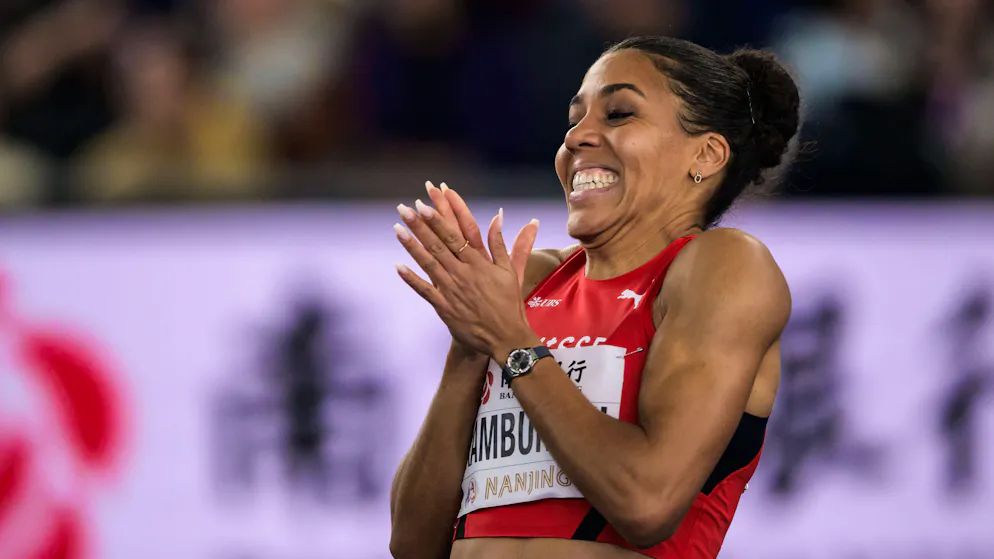 60 meters indoors. Mujinga Kambundji sprints to World Championship gold