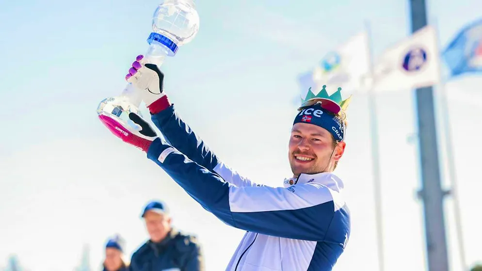 Wins the trophy as the best biathlete of the season for the first time: Sturla Laegreid