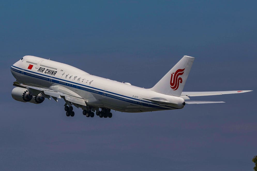 In einer Boeing 747 der Air China gerät Staatschef Xi Jinping über der Schweiz in eine Luftverkehrskontrolle. Peking findet das unangemessen und protestiert in Bern (Archivbild). 