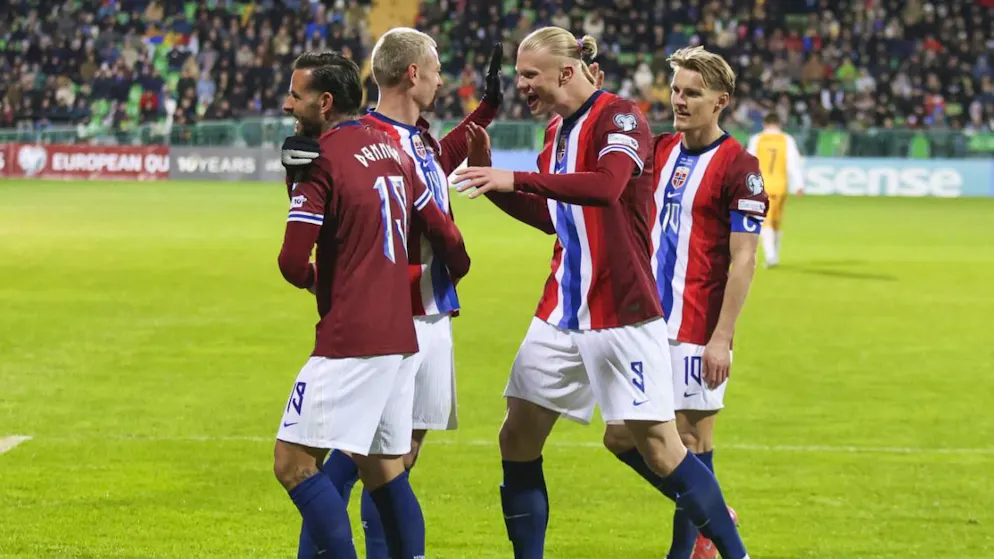 Die Norweger freuen sich über das 5:0