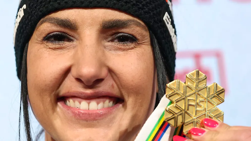 WM-Gold im Super-G als Saisonhöhepunkt: Stephanie Venier.