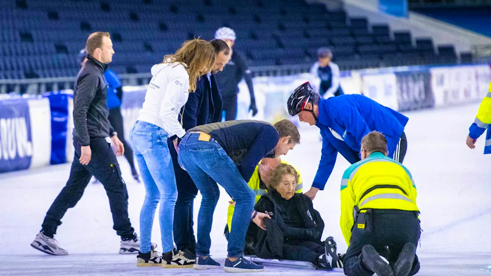 A serious fall: King Willem-Alexander's aunt was taking part in a charity event.