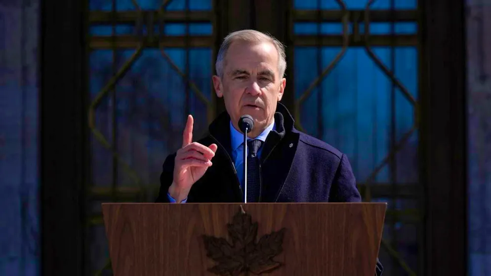 dpatopbilder - Canada's Prime Minister Mark Carney speaks to the media at Rideau Hall. Photo: Adrian Wyld/The Canadian Press/AP/dpa