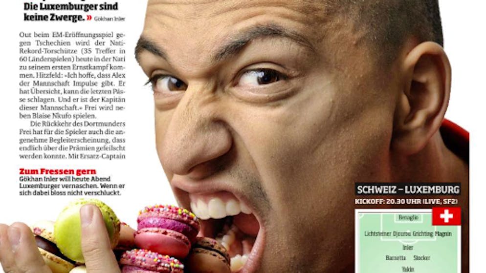 Gökhan Inler vor dem WM-Quali-Spiel gegen Luxemburg.