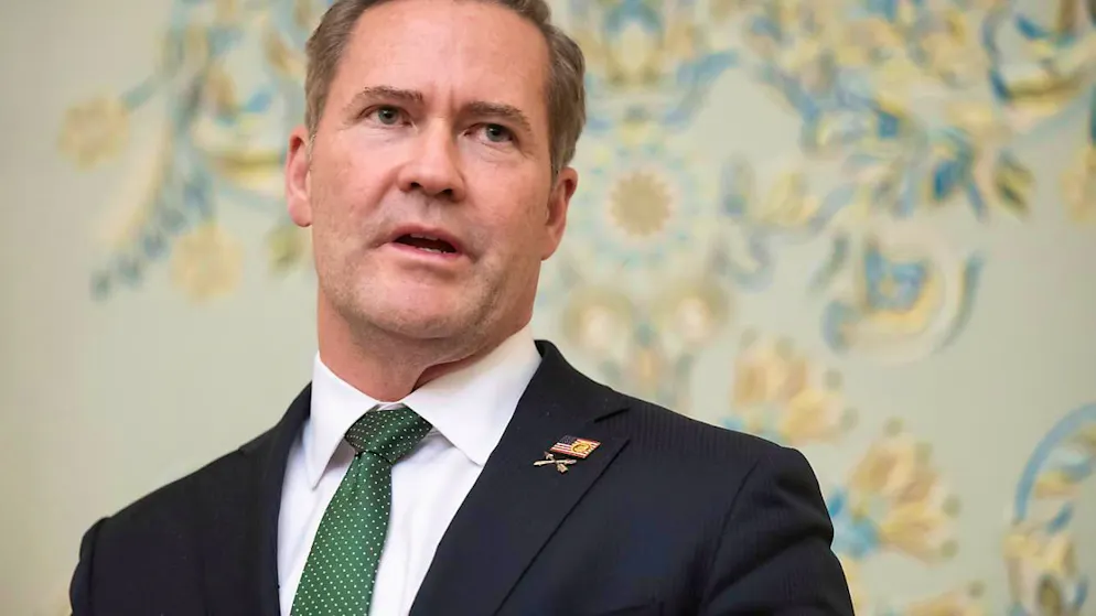 ARCHIV - Der nationale Sicherheitsberater der USA, Mike Waltz. Foto: Saul Loeb/Pool AFP/dpa/Archivbild