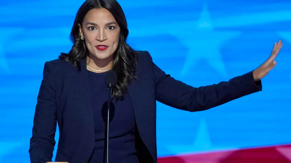 ARCHIV - Die Abgeordnete Alexandria Ocasio-Cortez. Foto: J. Scott Applewhite/AP/dpa/Archivbild