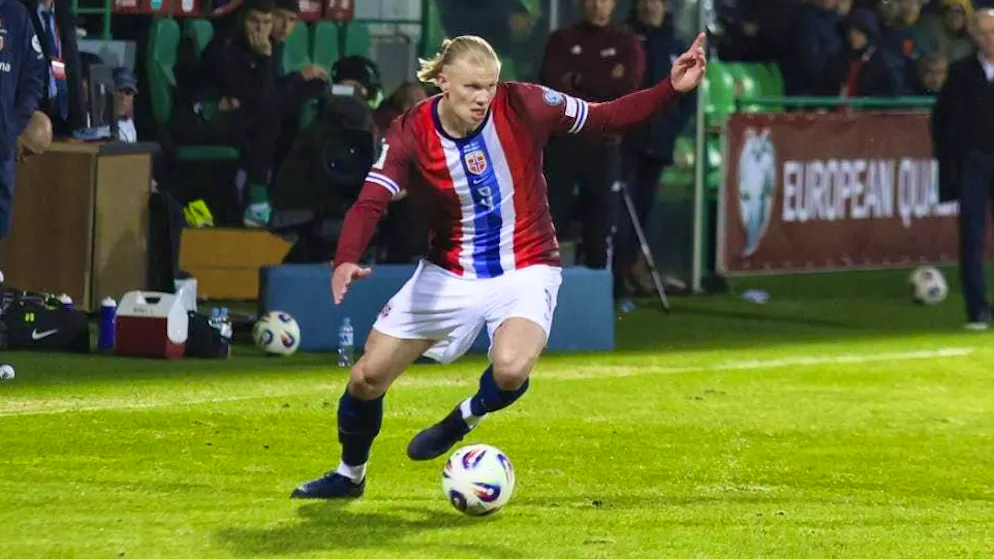 Erling Haaland scored another international goal for Norway.