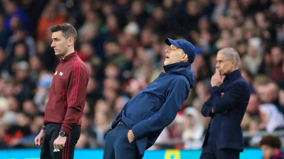 Full commitment: England's new national coach Thomas Tuchel was largely satisfied with his players against Latvia