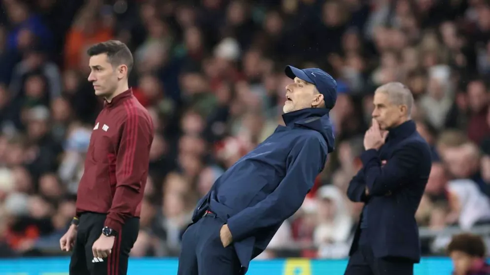 Volles Engagement: Englands neuer Nationalcoach Thomas Tuchel war mit seinen Spielern gegen Lettland mehrheitlich zufrieden