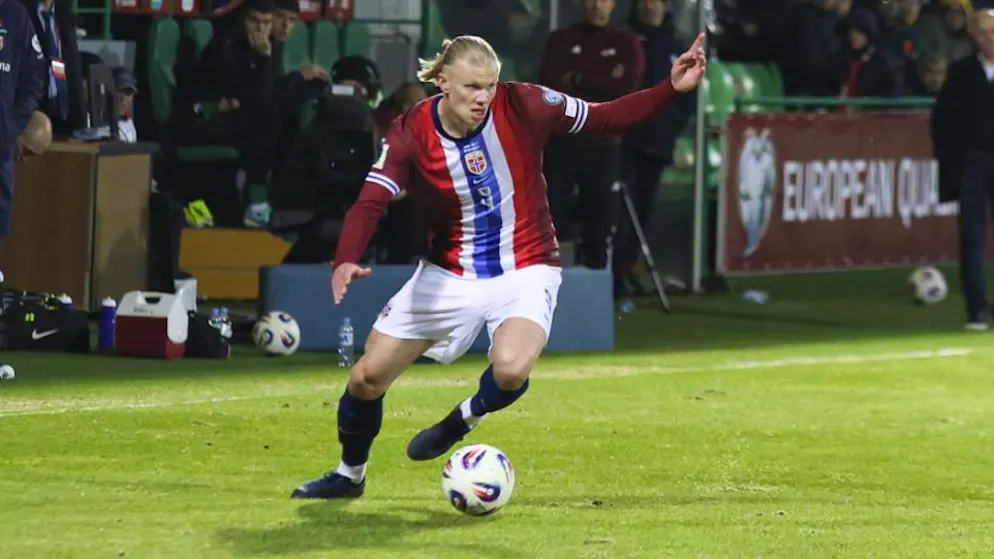 Erling Haaland schoss ein weiteres Länderspieltor für Norwegen.
