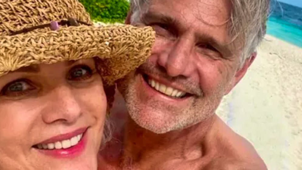 Insights into their love life. Birgit Schrowange shares couple photos with her Swiss husband