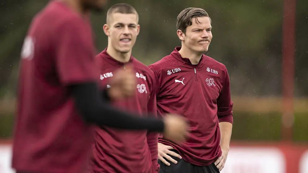 Miro Muheim und Stefan Gartenmann gehörten zu den Abwehrspielern, die sich in den Testspielen im März für weitere Einsätze im Nationalteam aufdrängen wollten