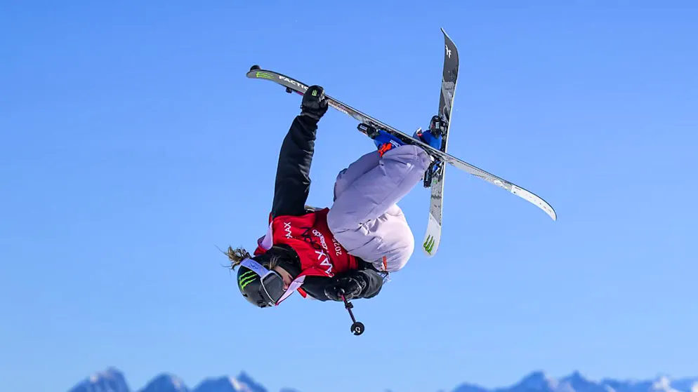 In der Qualifikation die Beste: Sarah Höfflin springt am Samstag an der WM im Big Air um die Medaillen.