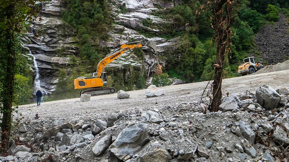 Wiederaufbau des Bavonatals kostet gegen 20 Millionen Franken - Gallery. Noch immer ist die Landschaft im Bavonatal vom Unwetter des 29. Juni 2024 gezeichnet. (Archivbild)