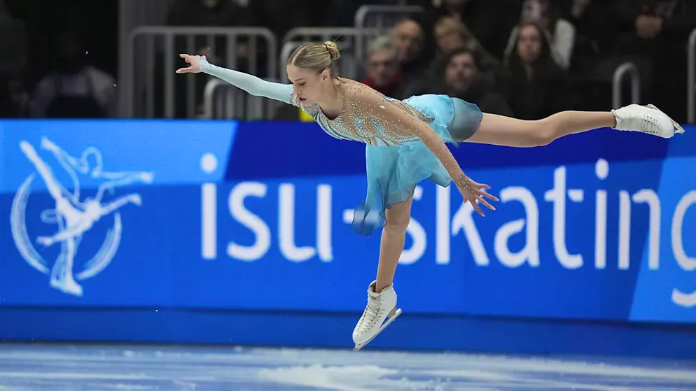 Kimmy Repond bei ihrem ersten Einsatz an der WM in Boston