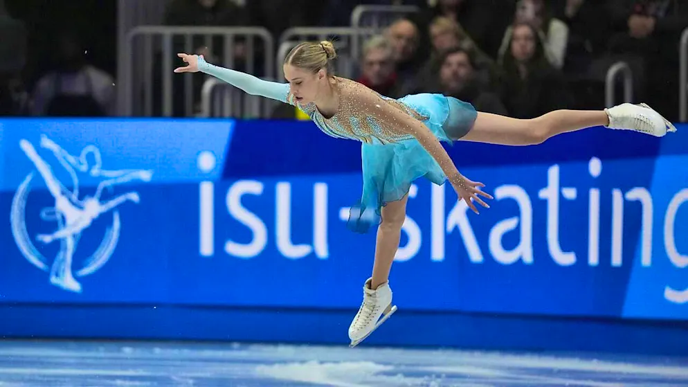 Kimmy Repond in her first appearance at the World Championships in Boston