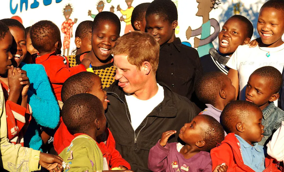 Prinz Harry bei einem Wohltätigkeitsanlass von Sentebale im April 2006. 