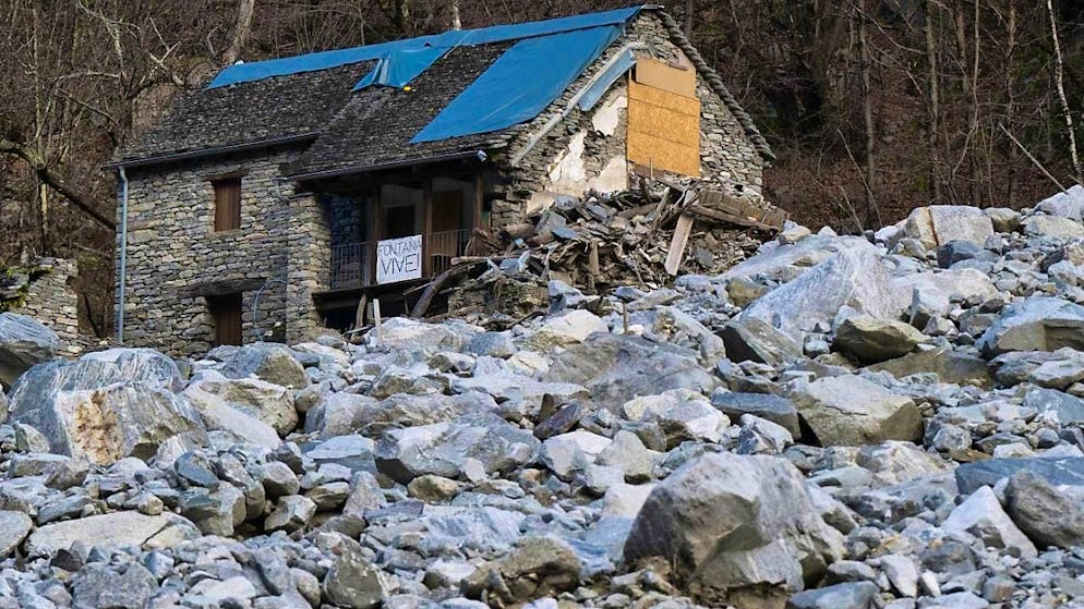 Reconstruction of the Bavona Valley costs around 20 million francs - Gallery. The reconstruction of the Bavona Valley, which was severely affected by the storm last summer, will be costly and take a long time. (archive picture)