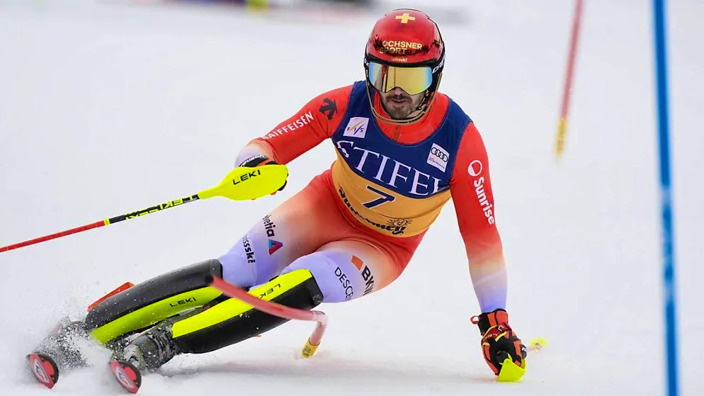 Loïc Meillard is unexpectedly far behind in the first run