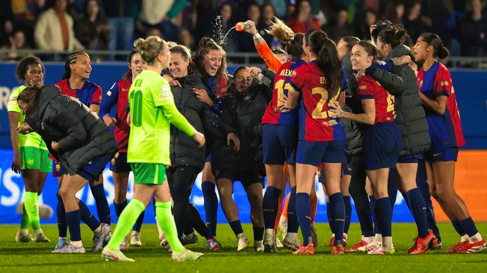 Barcelona advance to the Champions League semi-finals.