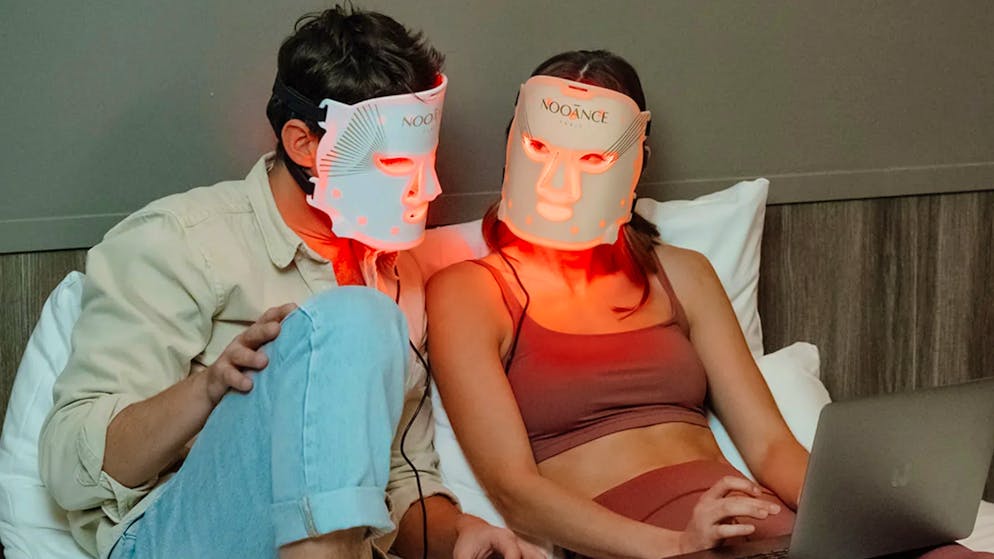 LED masks. Beauty trend with light and shade