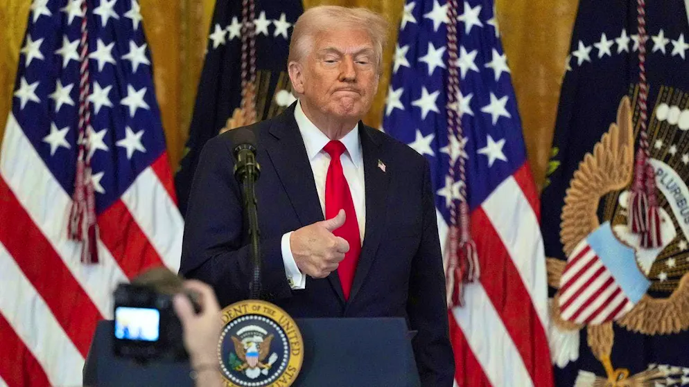 US President Donald Trump says he is flirting with a third term in office.