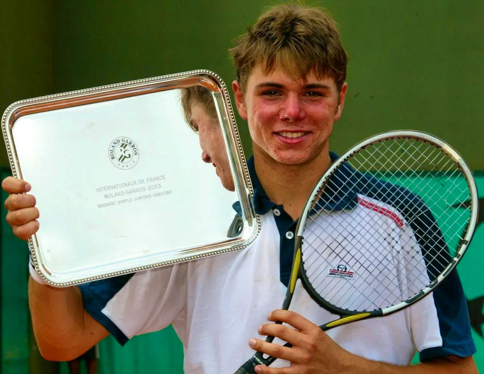 On June 8, 2003, Stanislas Wawrinka won the Junior French Open, defeated Brian Baker and celebrated his first major success at Roland Garros.
