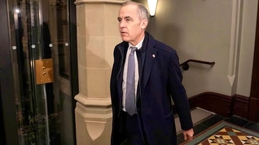 Canadian Prime Minister Mark Carney arrives on Parliament Hill to chair a meeting of the Cabinet Committee on Canada-US Relations and National Security. Photo: Adrian Wyld/The Canadian Press/AP/dpa