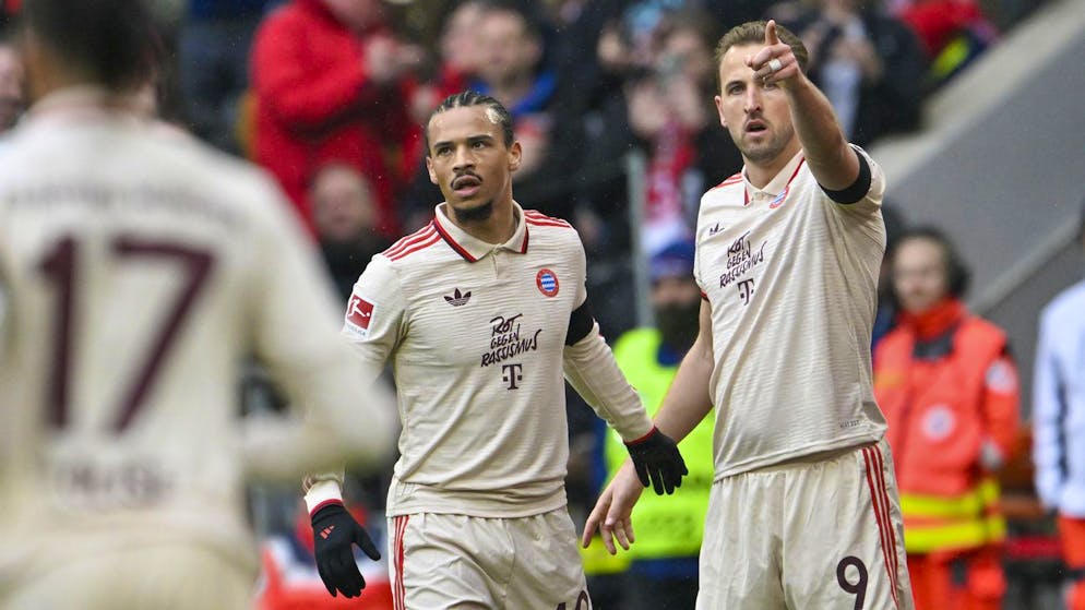 Leroy Sané und Harry Kane (rechts) schiessen den FC Bayern zum Heimsieg gegen St. Pauli.