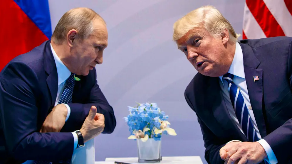 Men with (almost) unlimited power: Kremlin leader Putin and US President Trump.