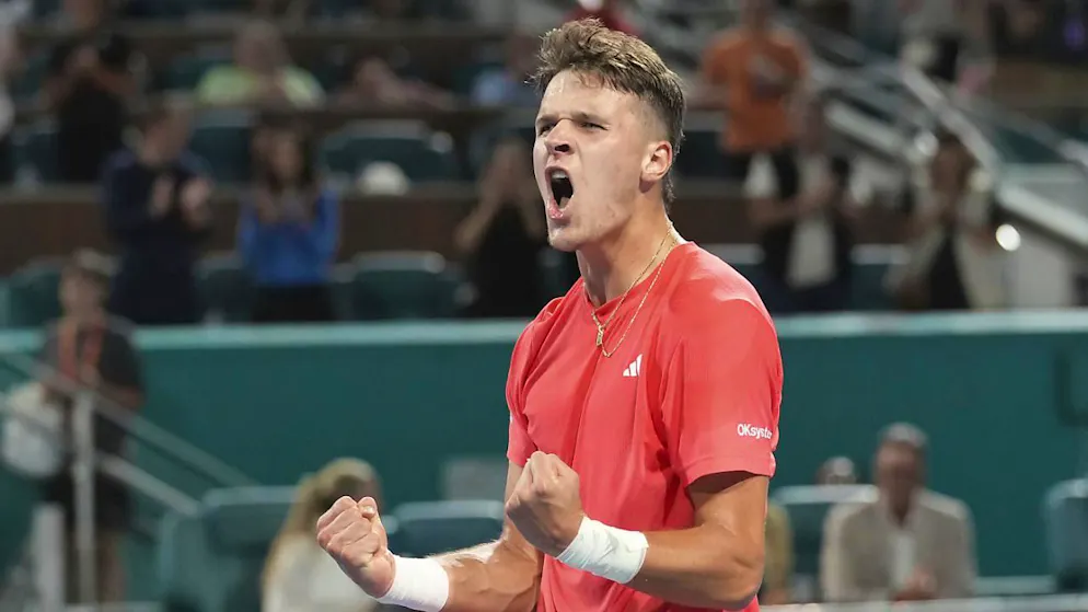 Aufschlag- und nervenstark: Der Tscheche Jakub Mensik ist die grosse Überraschung beim Masters-1000-Turnier in Miami